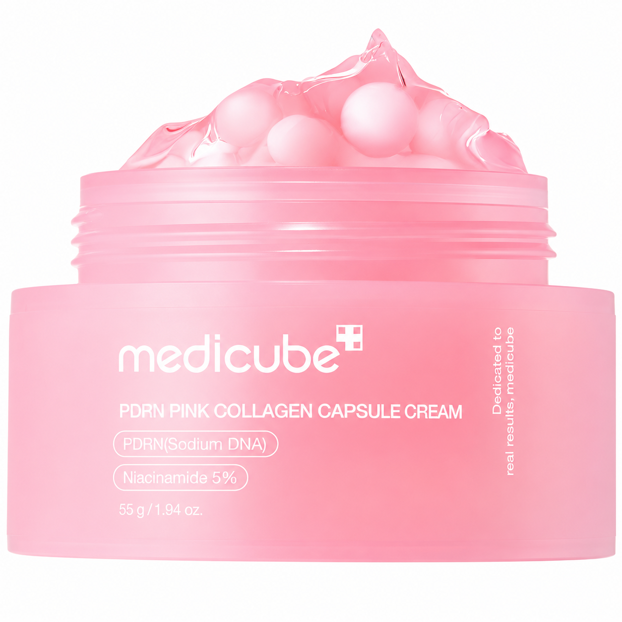 medicube Crema cápsula con salmón PDRN colágeno rosa