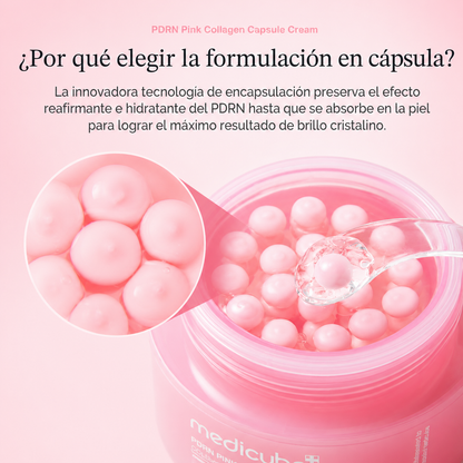medicube Crema cápsula con salmón PDRN colágeno rosa