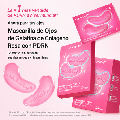 medicube PDRN Colágeno Rosa Gelatina Eye Patch 6 pares
