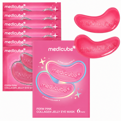medicube PDRN Colágeno Rosa Gelatina Eye Patch 6 pares