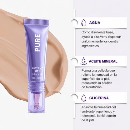 Gel reafirmante instantáneo para el contorno de ojos