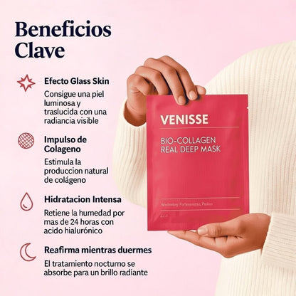 Venisse - Mascarilla de Colageno Japonesa Anti-arruga, Anti-edad