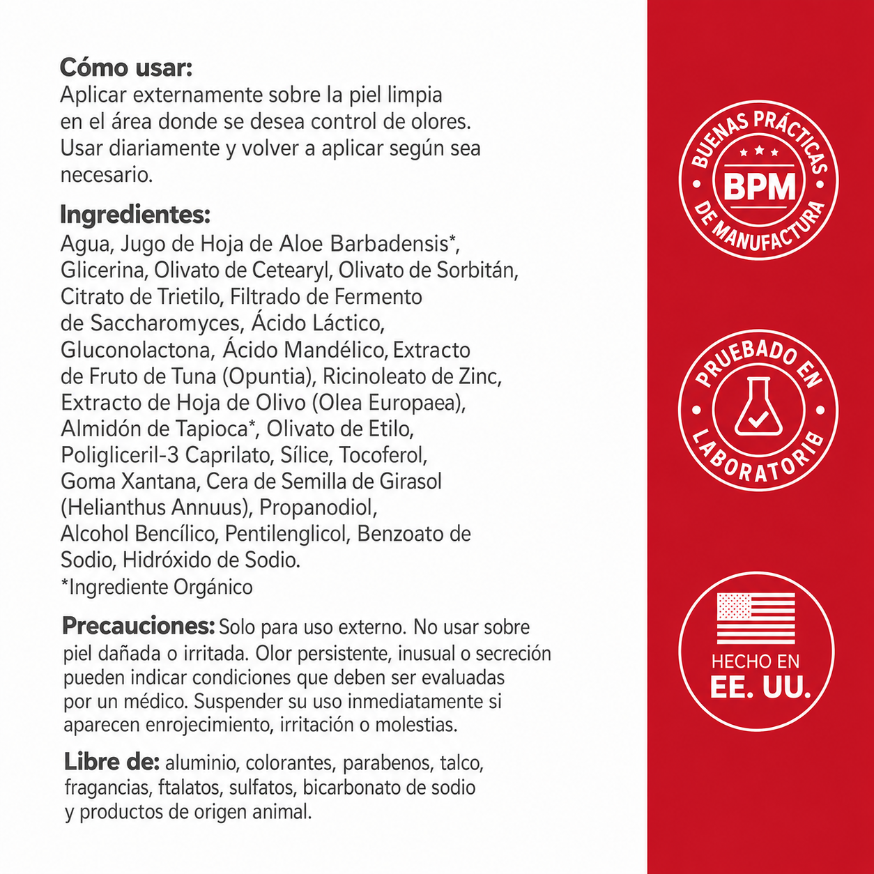URO - Desodorante íntimo para todo el cuerpo