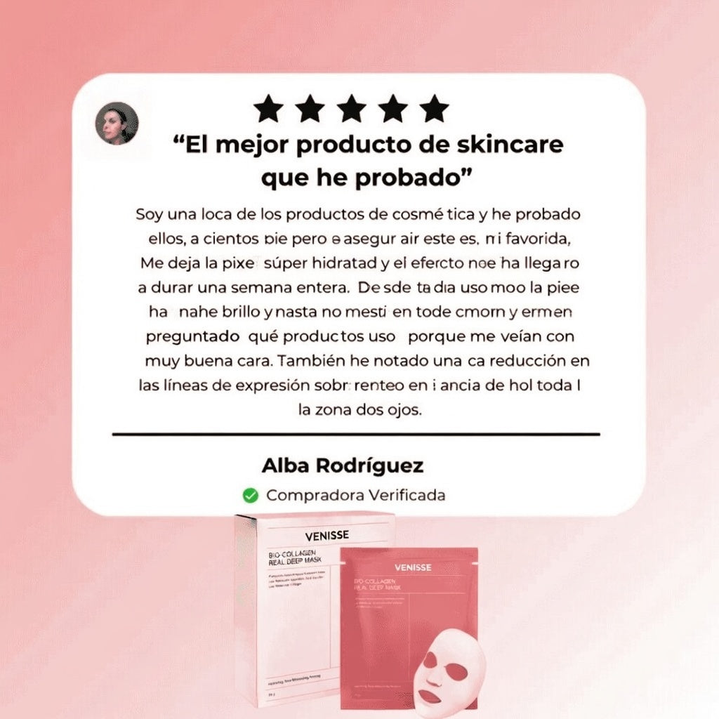 Venisse - Mascarilla de Colageno Japonesa Anti-arruga, Anti-edad