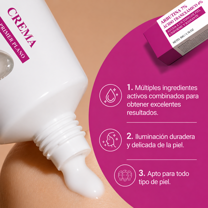 Crema facial hidratante ligera para manchas oscuras y tono de piel desigual